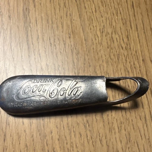 Coca-Cola Vintage Silver Metal Bottle Opener Drink Coca-Cola Advertising Soda