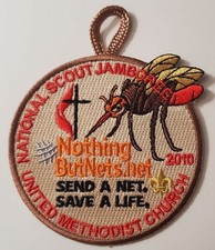 2010 National Jamboree - Nothing But Nets Patch - Issued by the United Methodist
