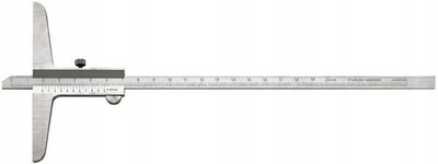 Depth Caliper DIN862 300mm 1/50 Precision Stainless Steel Measuring Tool