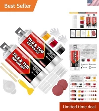 All-in-One Tile Chip Repair Kit: 100ml Color Match for Marble & Acrylic Fixes