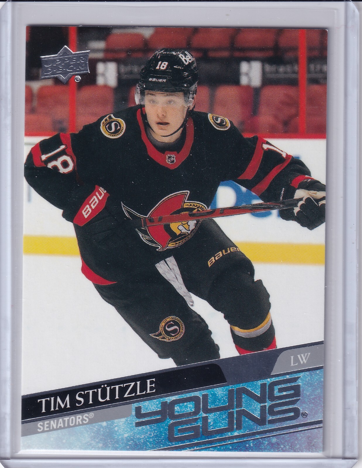 2020-21 Upper Deck Young Guns Tim Stutzle Rookie RC #482 Hockey Ottawa Senators