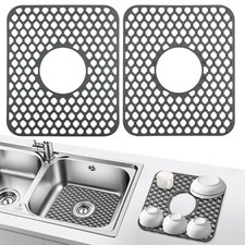 Sink Protectors for Kitchen Sinks 13.58 ''x 11.6 '' 2 PCS Silicone Kitchen Si...