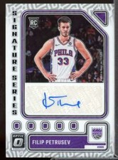 Filip Petrusev Card 2023-24 Donruss Optic Signature Series #43 
