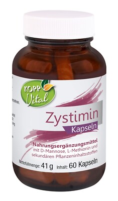KOPP Vital  Zystimin 60 Kapseln 41 g hochwertige Extrakte  D-Mannose Vegan
