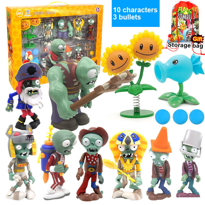 Plants vs Zombies PVC Action Figures Toys Gift Set /Zombie Figure