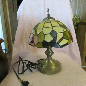 tiffany style bankers lamp