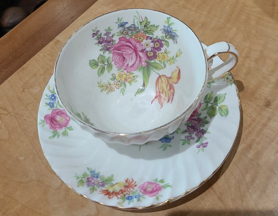 STANLEY FINE BONE CHINA ♡ ENGLAND EST1875 FLORAL TEA CUP & SAUCER ♡ eBay
