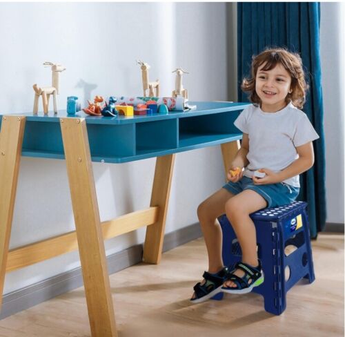 plastic Folding Step Stool 16 inch folding stool seat chair portable kids adults - Picture 73 of 75