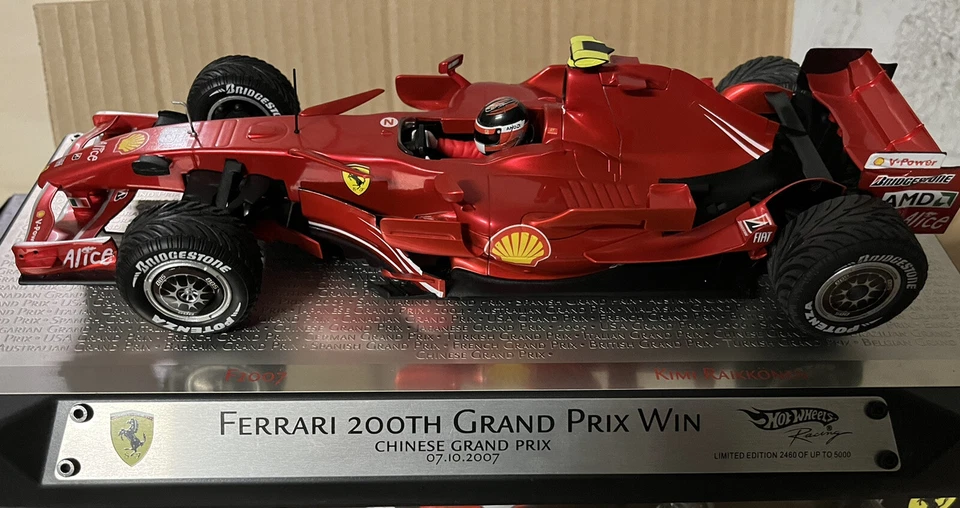 Ferrari F1 1/18 Mattel 200 GP Vinti Edizione Limitata - Immagine 2 di 2