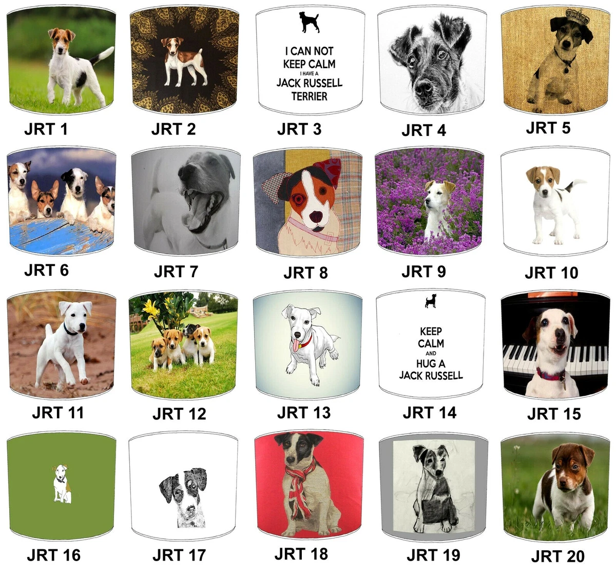 Jack Russell Table Lampshades Bedside Lamp shade Ceiling Lights