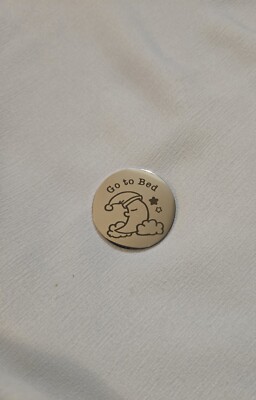 One More Chapter / Go to Bed Decision Maker Coin Decision Coin For Book Libers