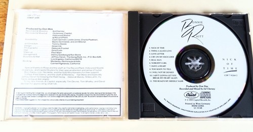 BONNIE RAITT nick of time original album CD - Picture 2 of 3