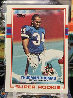 1989 Topps Thurman Thomas Super Rookie #45 Buffalo Bills DP 3D