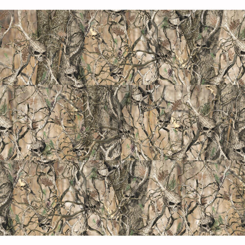Camo Human Skull Rocker Panel Decal Wrap Kit Truck 3 Panels Matte - 13 FT - Bild 2 von 2