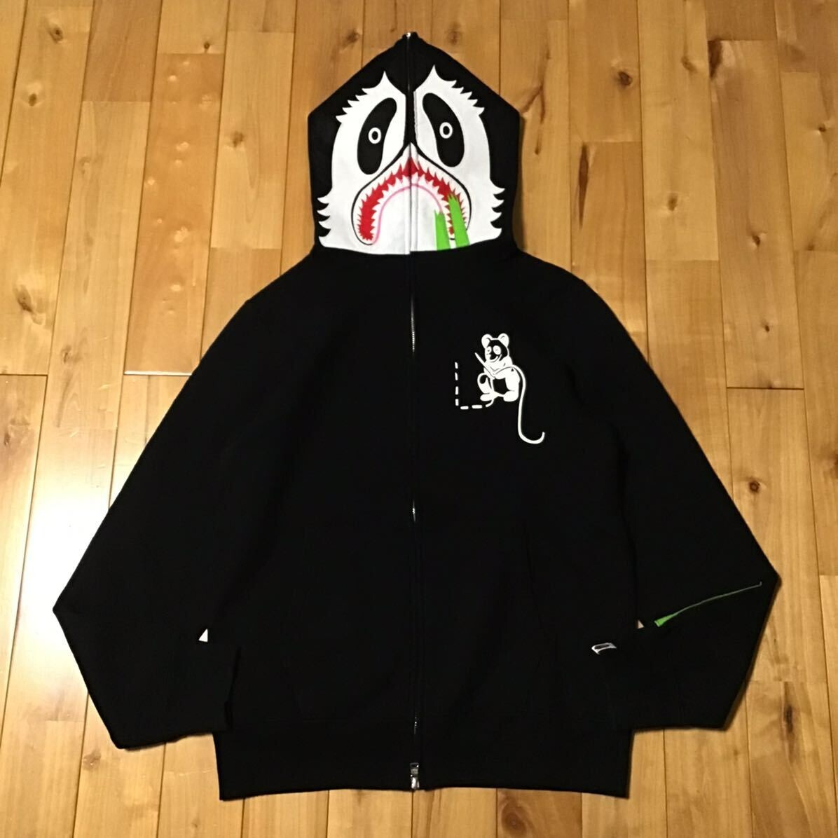 BAPE Panda full zip hoodie Black A Bathing Ape Size M | eBay