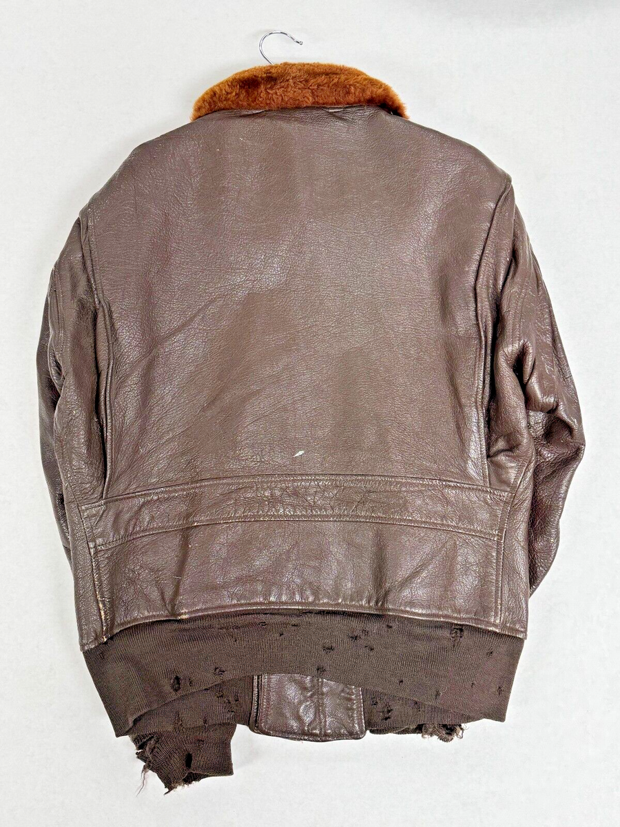 Original WWII Buaer USN G-1 Leather Flight Jacket Size 40 | eBay