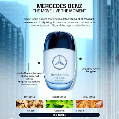 Mercedes-Benz Men's The Move Live The Moment EDP Spray 3.4 oz  - 100 ML (Tester)