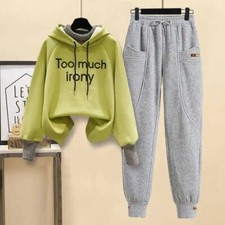 Women's Tracksuit 2023 Trouser Suits Sweatshirt Set Woman 2 Pieces Suit Pants
