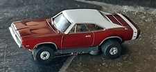 NOS Autoworld R18 B/W 69 Dodge Charger Thunderjet Ultra G HO Slot Car Run on AFX