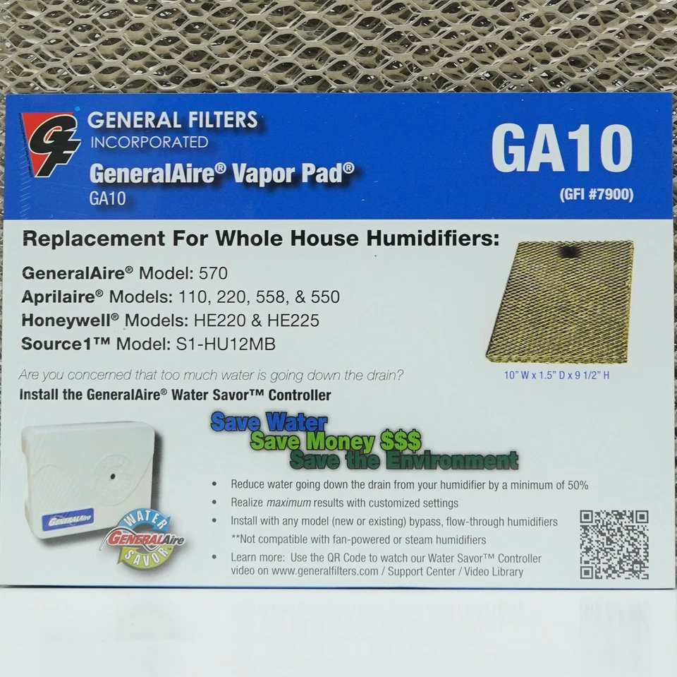 10-2 2PAK #10 para humidificador Aprilaire 500 550 filtro de almohadilla de panel de agua Foto 4 de 4