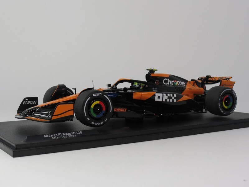 Maclaren - 1/18 マクラーレン F1 チーム MCL38 マイアミGP 2024 L.ノリス 完成品 ミニカー(S1814201) solido(ソリド) McLaren F1 Team MCL38 - MIAMI GP - 2024 - L.NORRIS - Solido