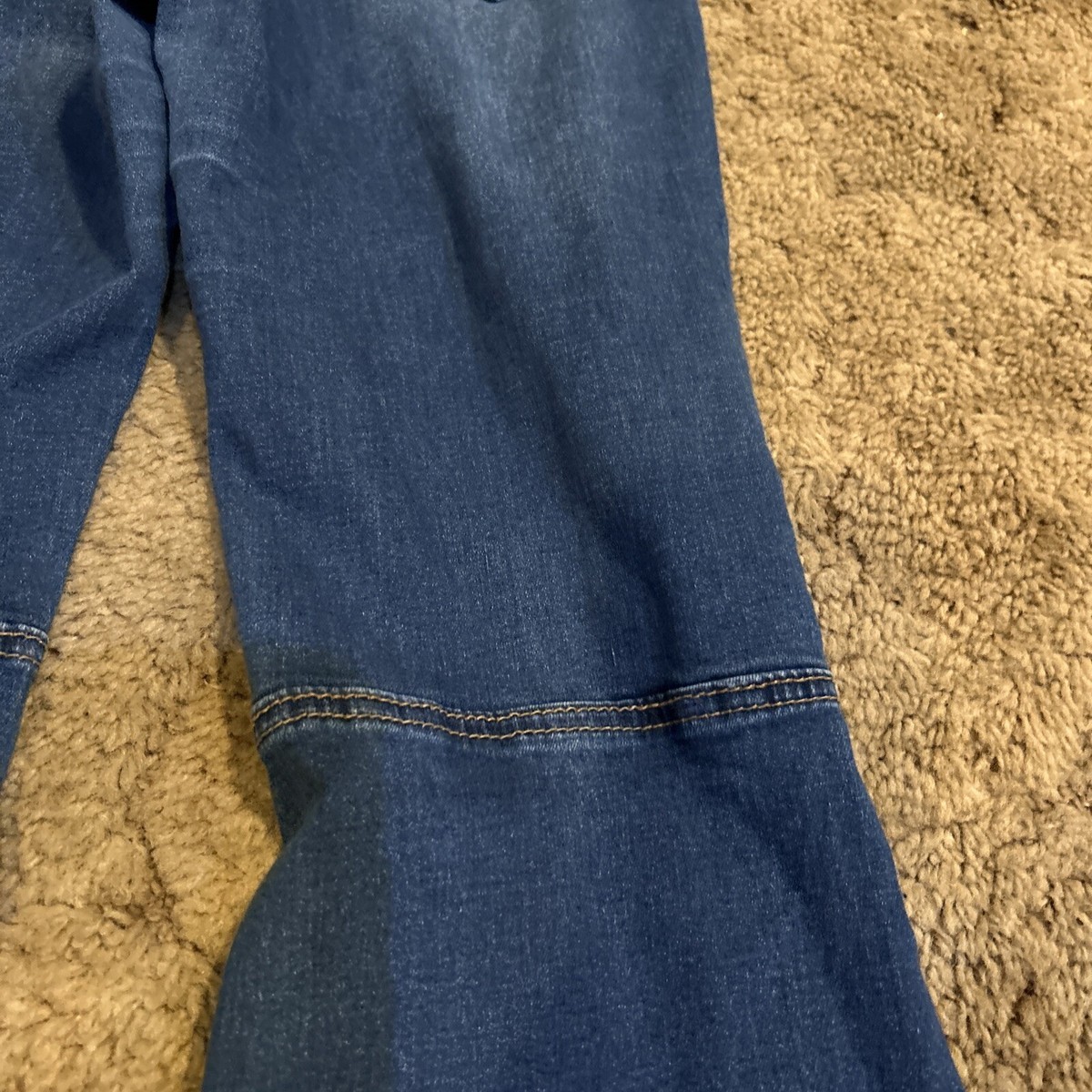 Wax Jean Womens Jeans 5/27 Denim Super Flares Raw Hem Wax Jean Womens Jeans 5/27 Denim Super Flares Raw Hem