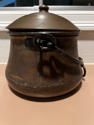 Cubo de ceniza Cooper con tapa inspirado en antigüedades turcas - Imagen 3 de 12