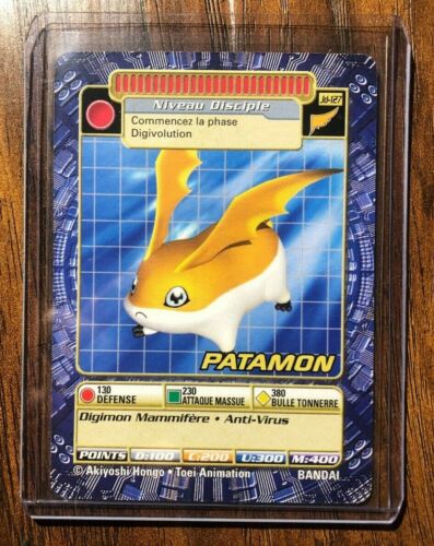 Digimon Saveurs French Digi Battle Card Patamon jd-127 Non-Holo - Picture 1 of 6