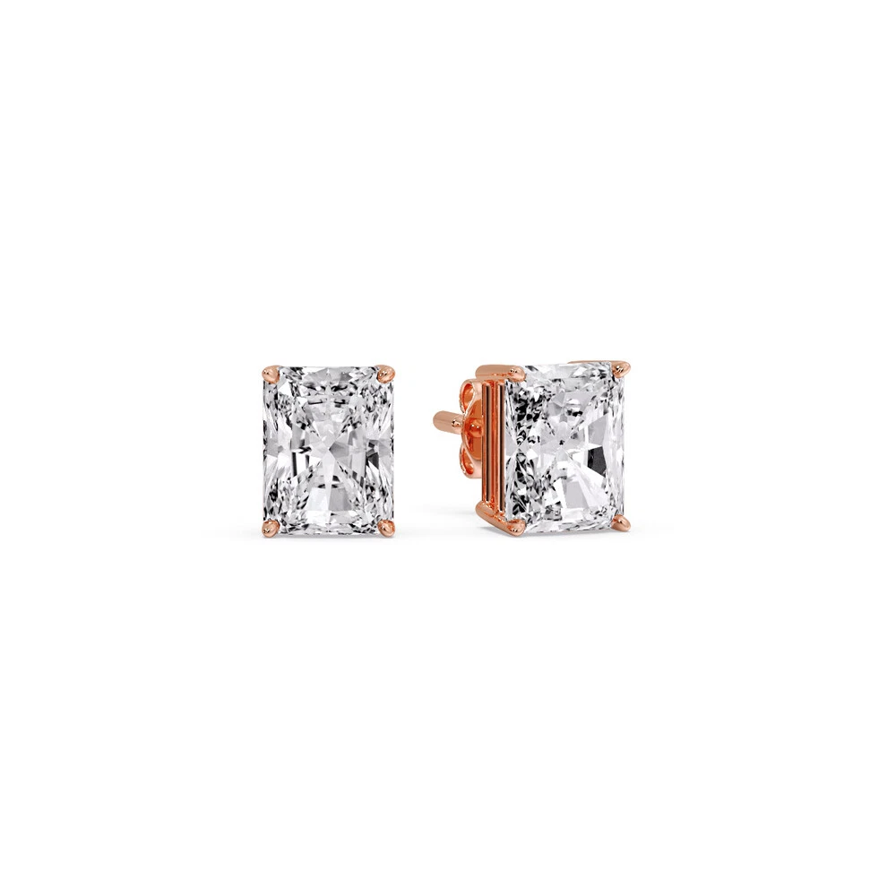1/2 Carat To 5 Carat Lab Created Diamond Solitaire Stud Earrings in 14K Gold