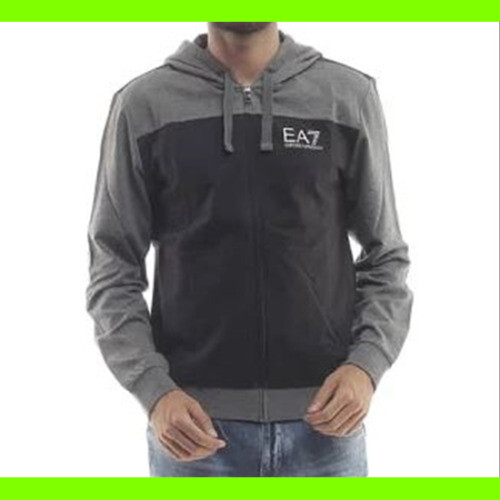 EMPORIO ARMANI Zip-up knit hoodie Size: 52 Gray Men 3X1B01 | eBay