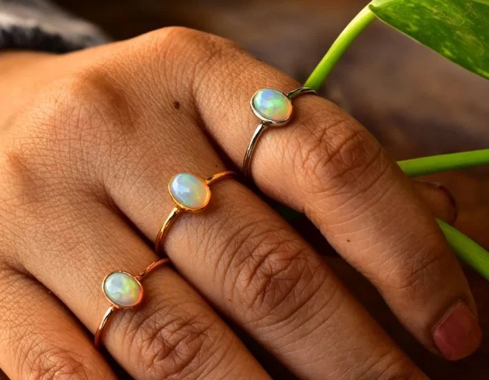 Opal stacking ring deals