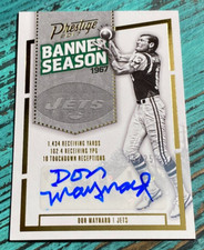 DON MAYNARD Jets HOF 2017 Panini Prestige Banner Season Ink #2 Auto 15/25