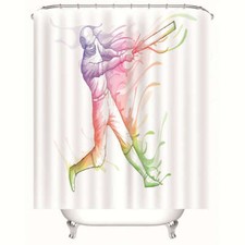 Wood Harrow fire Bucket 3D Shower Curtain Waterproof Fabric Bathroom Decoration