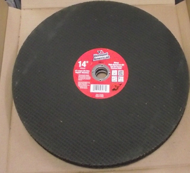 Vermont American 28037 14" Abrasive Metal Cutting Saw Blade 5 Pack