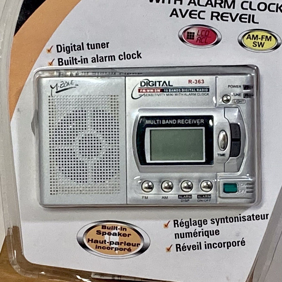 M-Zone R-363 10 Band Radio w Alarm Clock, Digital Display & Built
