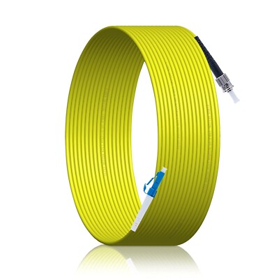 XWYWX 80M/263FT LC/UPC to ST/UPC SM SX LSZH 3.0mm Indoor Fiber Optic Patch Cord