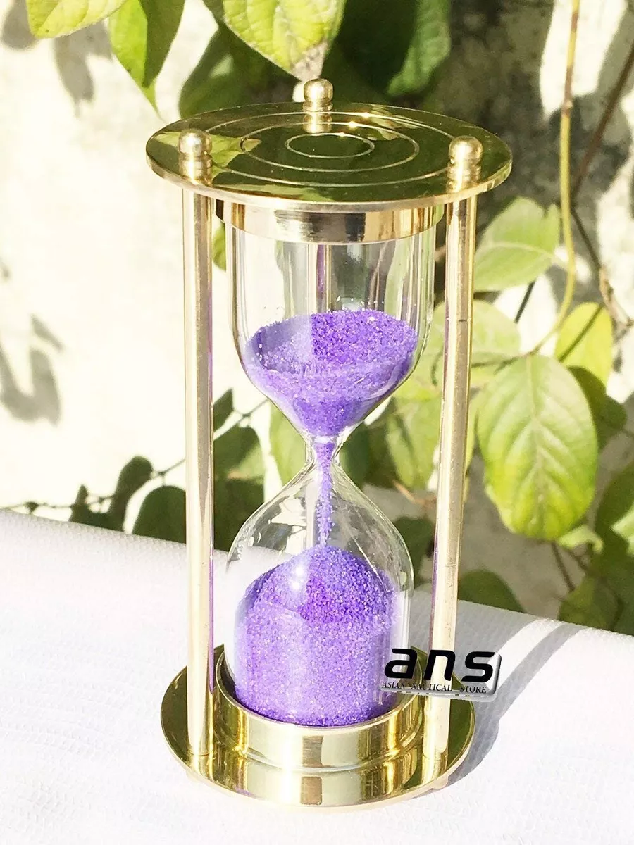 Sand Timer Hour Glass 1 Minute Solid Brass Direct Manufacturer Old