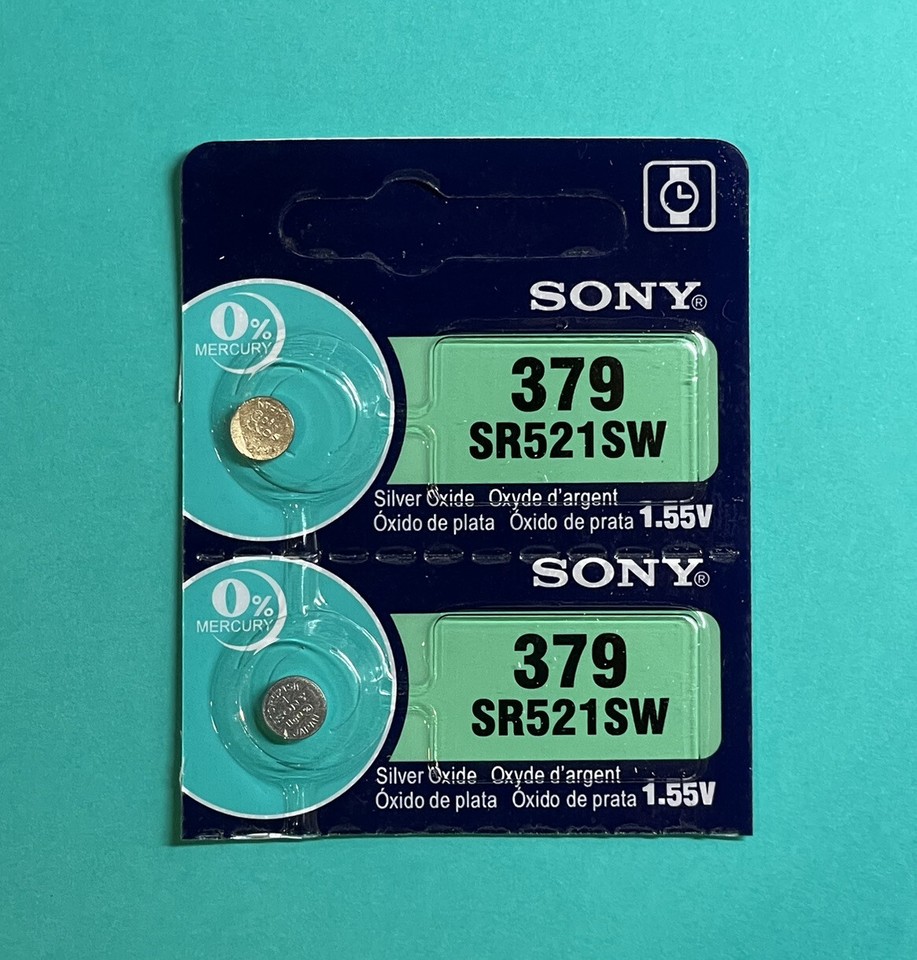 Batteria Per Orologio Sony 370 - SR920W Da 1.55V Pila A Bottone 370 Di - Foto 2