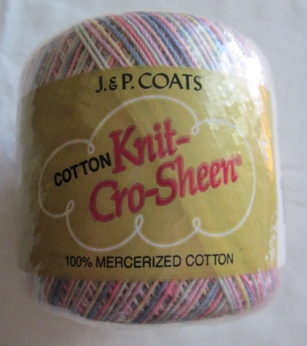 J & P Coats Knit Cro-Sheen Mercerized Crochet Thread ~ YOU CHOOSE THE COLOR - Picture 7 of 13