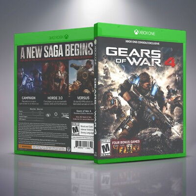 Gears of War 4 - Replacement Xbox One Cover and Case. NO GAME!! | eBay