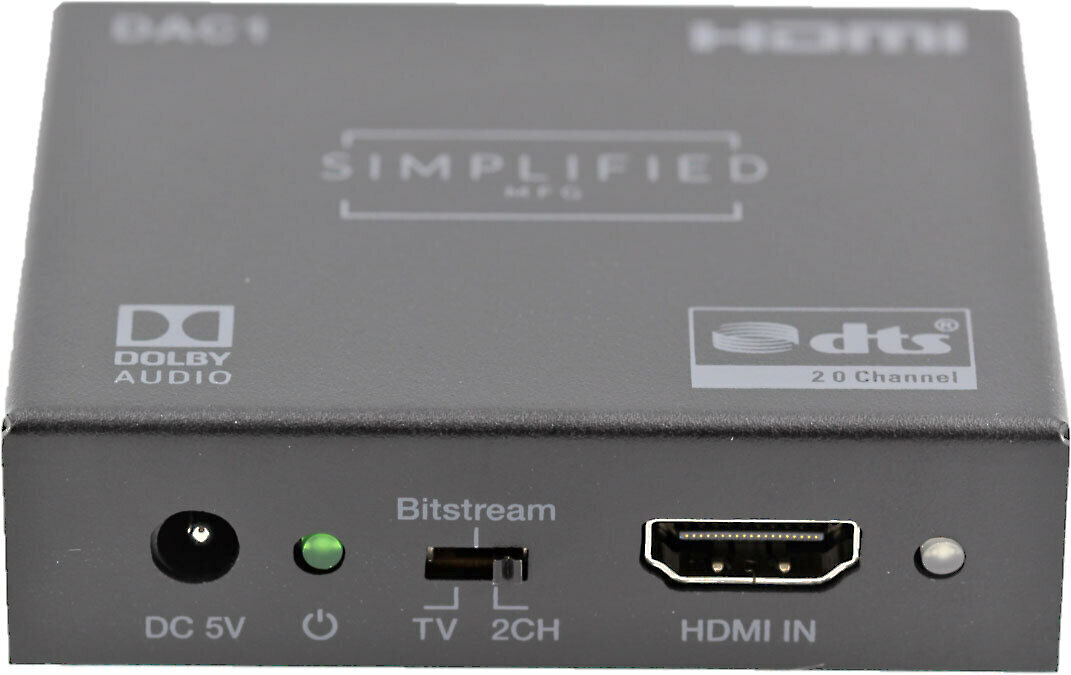 Упрощенный аудиовыход MFG HDMI с возможностью преобразования в формат Dolby+