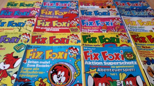 Rolf Kauka ́s Fix + Foxi - Lot de 18 bandes dessinées de 1977-79 avec accompagnement - Photo 1 sur 8