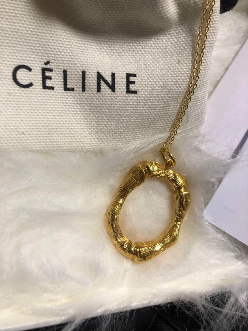 Celine shop c necklace