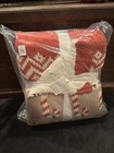 Pottery Barn Spice Fair Isle Knit Jacquard Sherpa Throw Blanket NEW