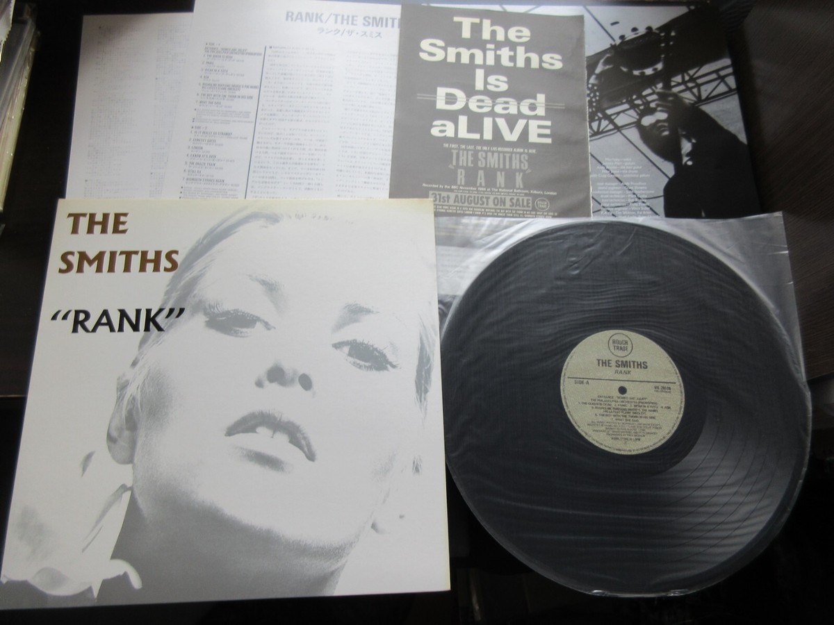 Smiths Rank Japan Vinyl LP VIL-28126 with AD Clippings 1988