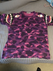 A Bathing Ape Bape Full Purple Camo Tee Xxl Ebay