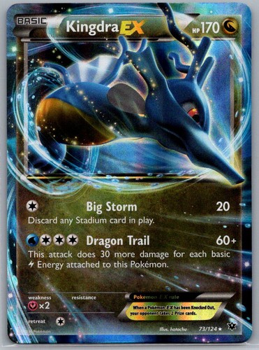 Kingdra EX 73/124 Fates Collide Holo Pokemon TCG LP