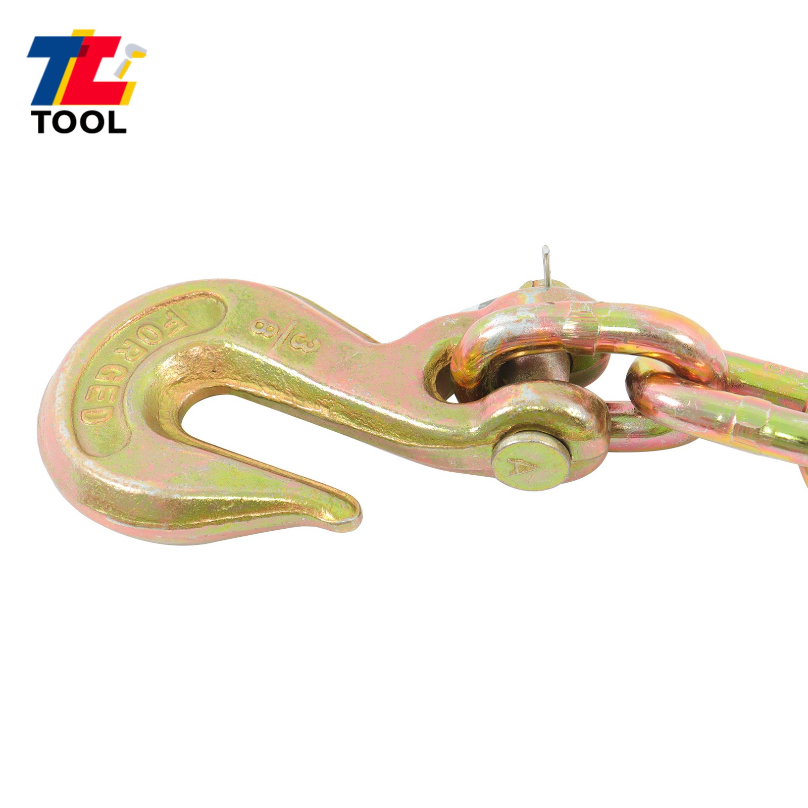 4 Set 3/8in-1/2in Ratchet Load Binder Chain and Binder Kit 10FT G80 Chains