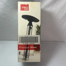 Vacu Vin Pineapple Slicer Deluxe Set, Stainless Steel Used Once Kitchen Bar Tiki