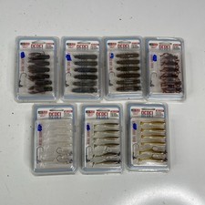 Lot 7 Rebel Lures Live Flex Bold Scent Packs Shore Shiner, Hopper, Crawler, Craw